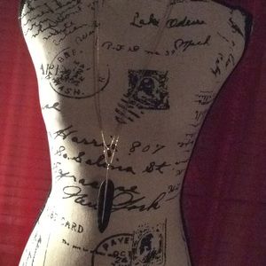 Fashion black leaf Necklace